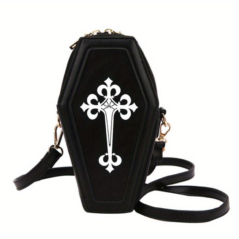 European American Retro Dark Crossbody Coffin Shoulder Bag