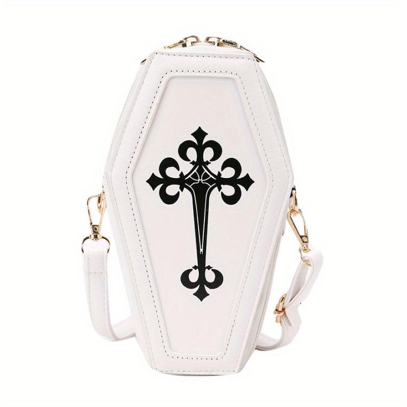 European American Retro Dark Crossbody Coffin Shoulder Bag