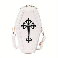 European American Retro Dark Crossbody Coffin Shoulder Bag