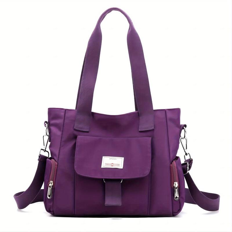 Large Capacity Tote Bag Pockets Shoulder Bag for Shopping & Travel