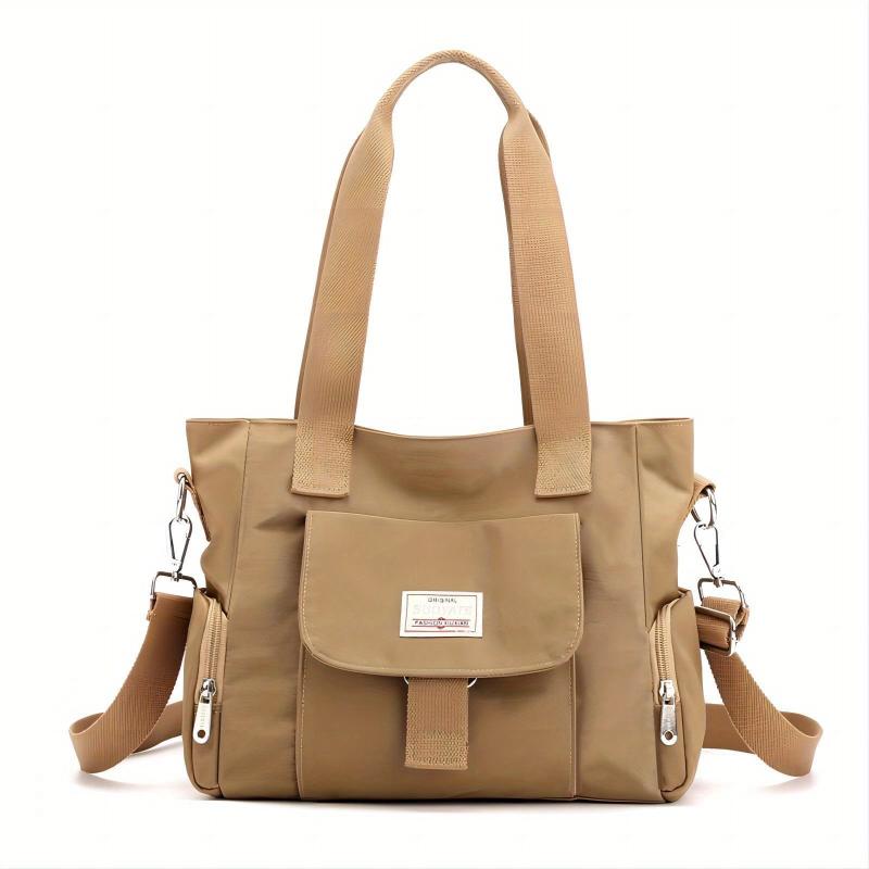 Large Capacity Tote Bag Pockets Shoulder Bag for Shopping & Travel