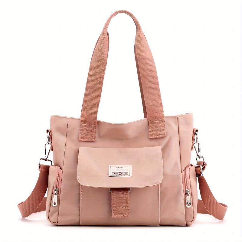 Large Capacity Tote Bag Pockets Shoulder Bag for Shopping & Travel