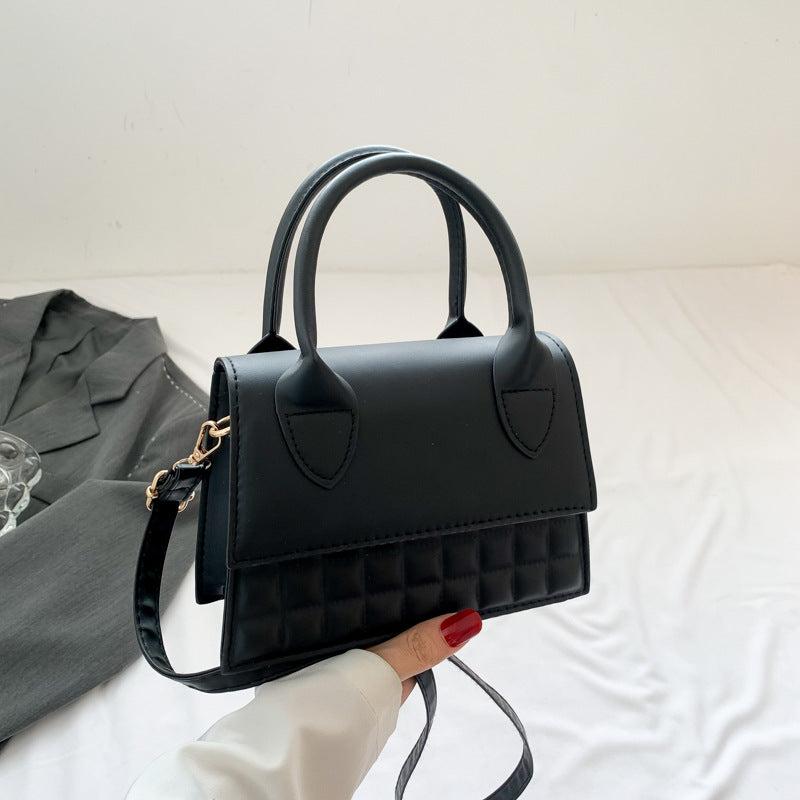 Plaid Embossed Crossbody Bag Minimalist Satchel