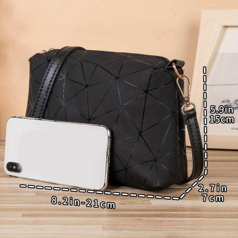 Geometric Pattern Crossbody Bag Classic Shoulder Bag