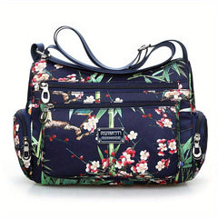 Vintage Pattern Shoulder Bag Zipper Hobo Crossbody Bag
