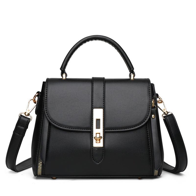 Flap Shoulder Bag Faux Leather Zipper Handbag Crossbody Bag