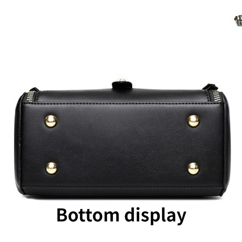 Flap Shoulder Bag Faux Leather Zipper Handbag Crossbody Bag