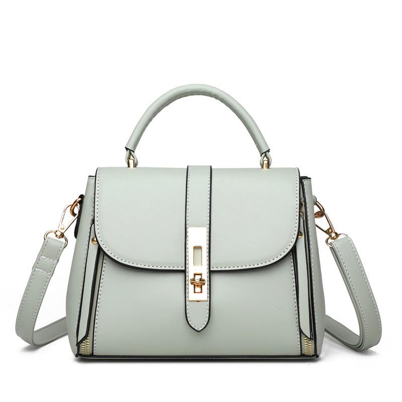 Flap Shoulder Bag Faux Leather Zipper Handbag Crossbody Bag