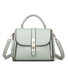 Flap Shoulder Bag Faux Leather Zipper Handbag Crossbody Bag