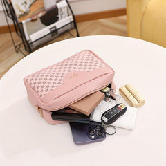 Vintage Square Shoulder Bag with Wide Strap