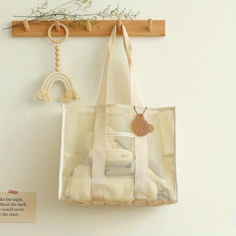Mesh Large Capacity Beach Bag Lightweight Storage Bag