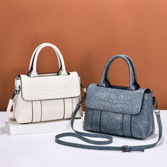Women's Leather Crocodile Shoulder Bag Crossbody Handbag