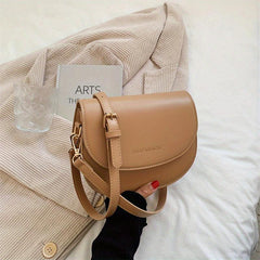 Vintage Saddle Bag Faux Leather Flap Purse Small Shoulder Crossbody