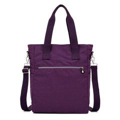 Large Capacity Shoulder Bag Letter Patch Decor Tote Bag
