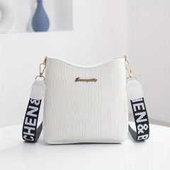 Stone Embossed Crossbody Bag Mini Shoulder Bag Bucket Purses