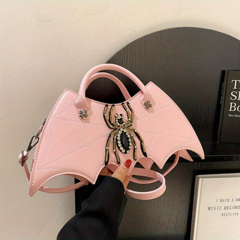 Gothic Bat Shaped Novelty Bag Handbag & Shoulder Purse For Halloween