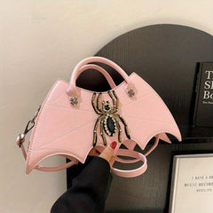 Gothic Bat Shaped Novelty Bag Handbag & Shoulder Purse For Halloween