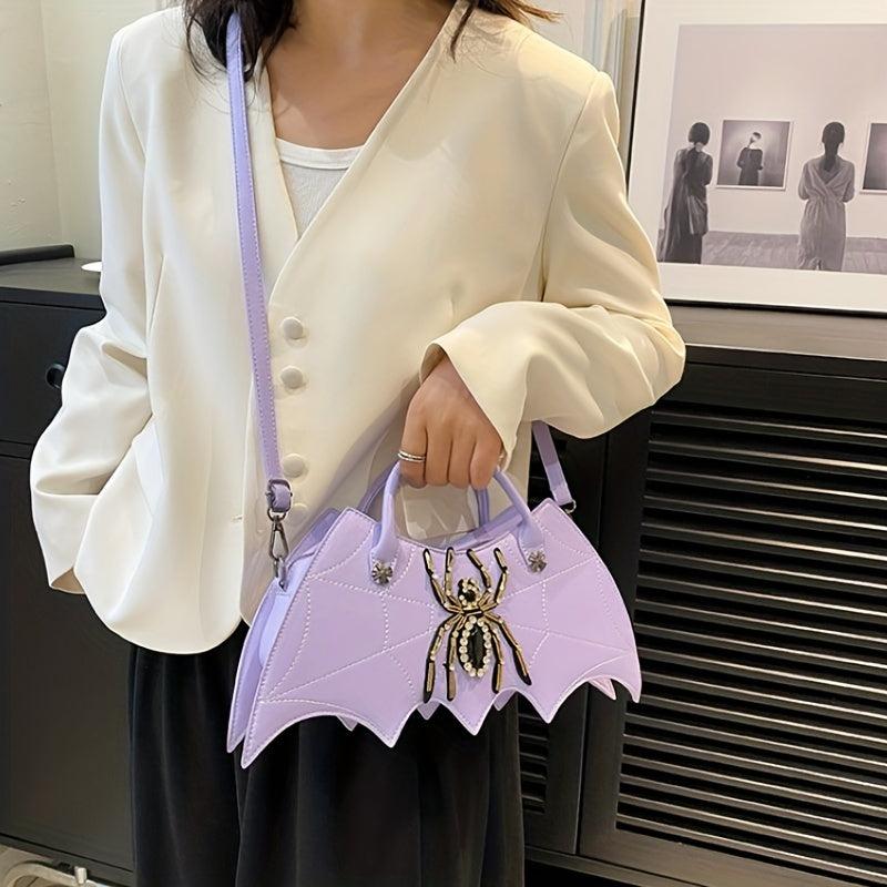 Gothic Bat Shaped Novelty Bag Handbag & Shoulder Purse For Halloween