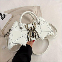 Gothic Bat Shaped Novelty Bag Handbag & Shoulder Purse For Halloween