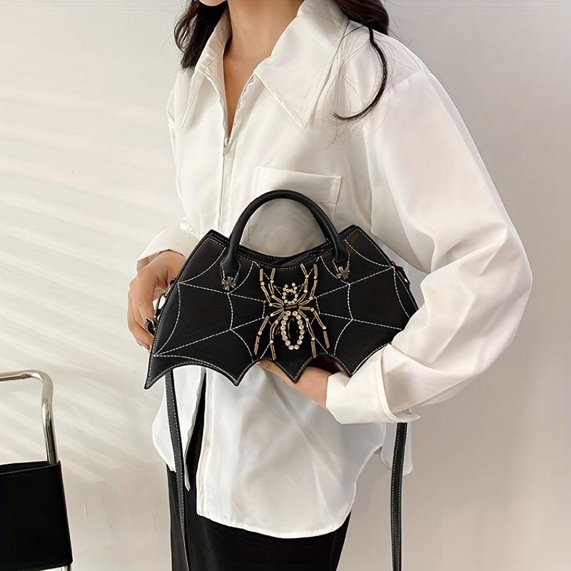 Gothic Bat Shaped Novelty Bag Handbag & Shoulder Purse For Halloween