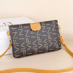 Vintage Crossbody Bag PU Leather Textured Bag Purse