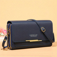 Minimalist Square Shoulder Bag with Detachable Strap