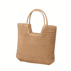 Straw Summer Beach Bag Women's Woven Tote Bag Large Capacity