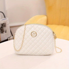 Argyle Pattern Chain Bag Quilted Shoulder Women's Purse