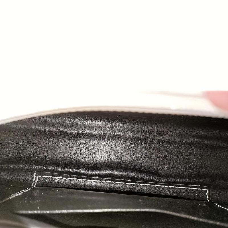 Geometric Pattern Square Bag PU Leather Casual Shoulder Bag