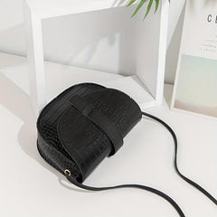 Crocodile Print Casual Shoulder Bag Waterproof PU Leather Crossbody Bag