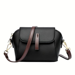 Vegan Leather Crossbody Bag Flap Shoulder Purse Women's Mobile Phone Bag