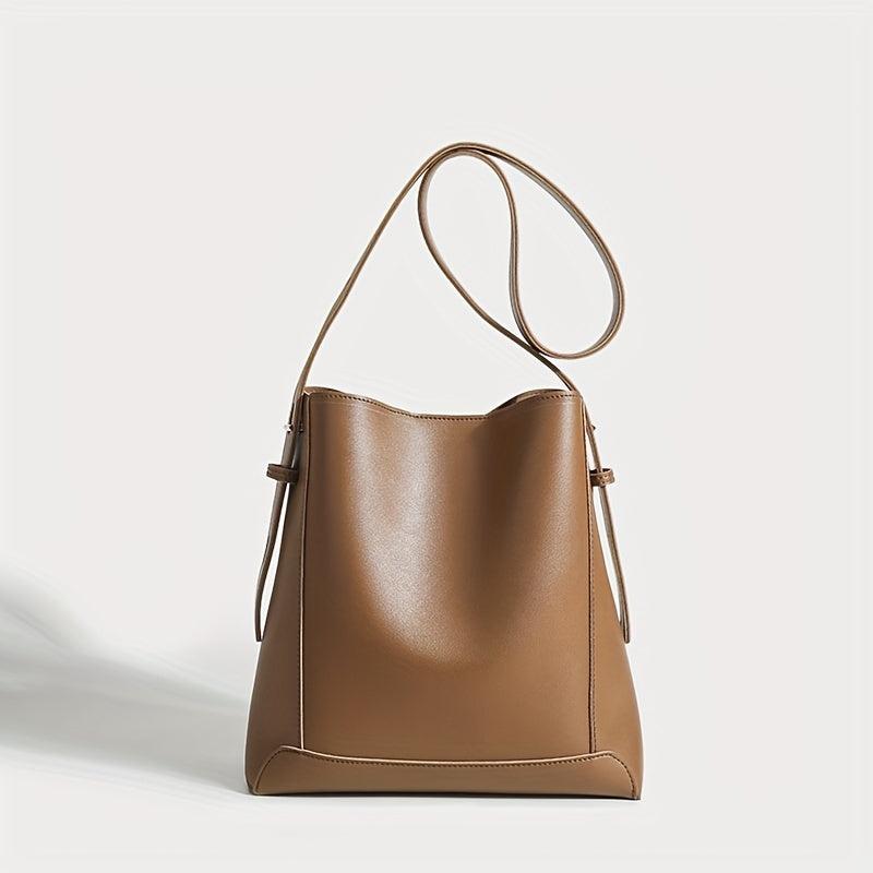 Minimalist Bucket Bag Shoulder Satchel For Work
