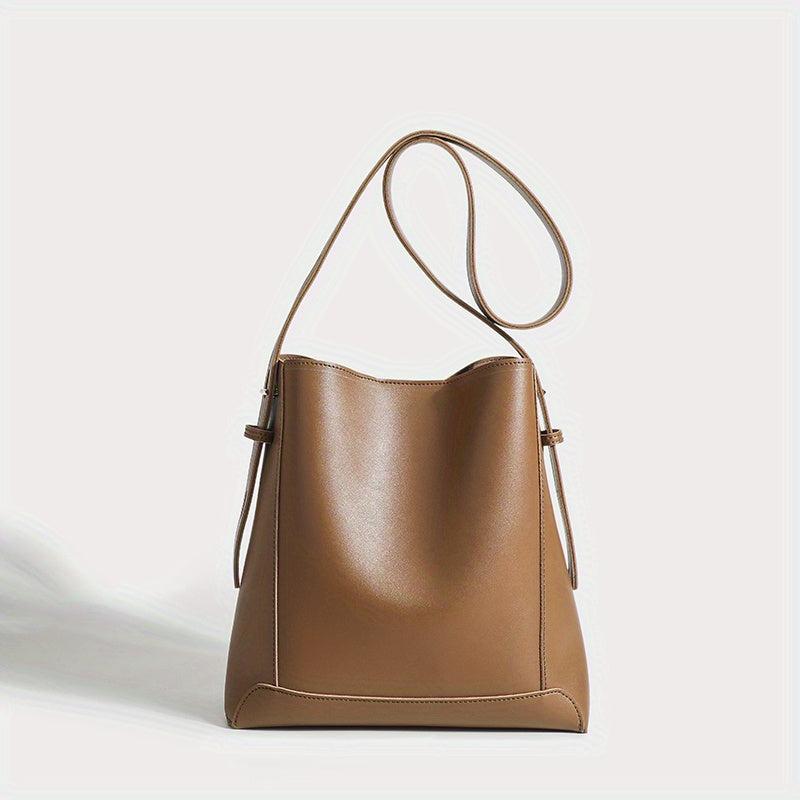 Minimalist Bucket Bag Shoulder Satchel For Work