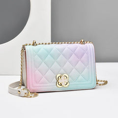Square Shoulder Bag Chain Flap Bag Purse For Work