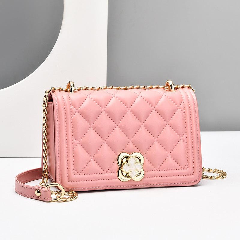 Square Shoulder Bag Chain Flap Bag Purse For Work