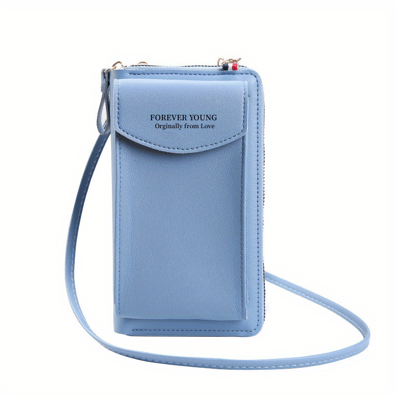 Crossbody Phone Bag PU Leather Clutch Wallet For Women