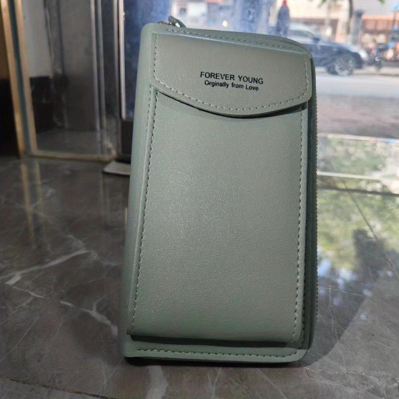 Crossbody Phone Bag PU Leather Clutch Wallet For Women