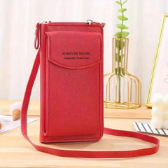 Crossbody Phone Bag PU Leather Clutch Wallet For Women