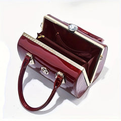 Rhinestone Top Handle Satchel Bag Shoulder Crossbody Bag