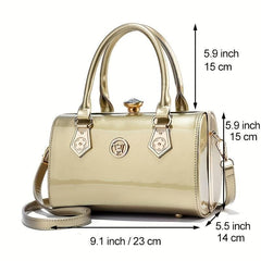Rhinestone Top Handle Satchel Bag Shoulder Crossbody Bag
