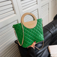 Quilted Crossbody Tote Bag Stylish Shoulder Bag Women's Casual Handbag