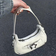 Y2K Baguette Bag Star Buckle Underarm Bag