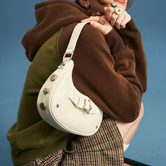 Y2K Baguette Bag Star Buckle Underarm Bag