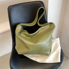 Minimalist Solid Hobo Shoulder Bag Crossbody Bag Women's Large Capacity