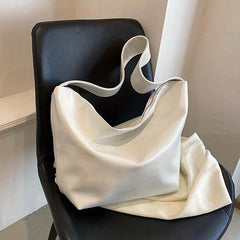 Minimalist Solid Hobo Shoulder Bag Crossbody Bag Women's Large Capacity