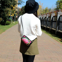Embroidered Crossbody Bag Vintage Bohemian Handbag Purse