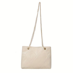 Quilted Argyle Chain Shoulder Bag Crossbody Solid Tote Purse