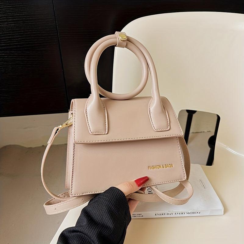 Women's Mini Square Crossbody Bag Solid All Match Handbag & Purse