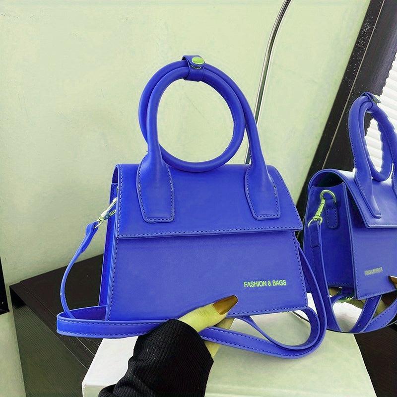 Women's Mini Square Crossbody Bag Solid All Match Handbag & Purse