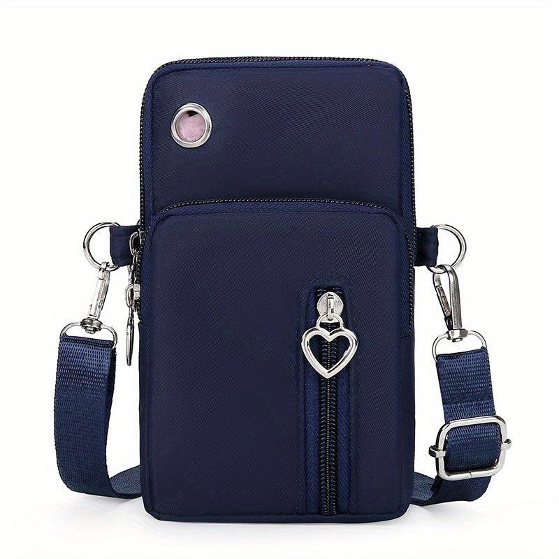Nylon Phone Bag Sports Running Armband Mini Crossbody Purse Wallet